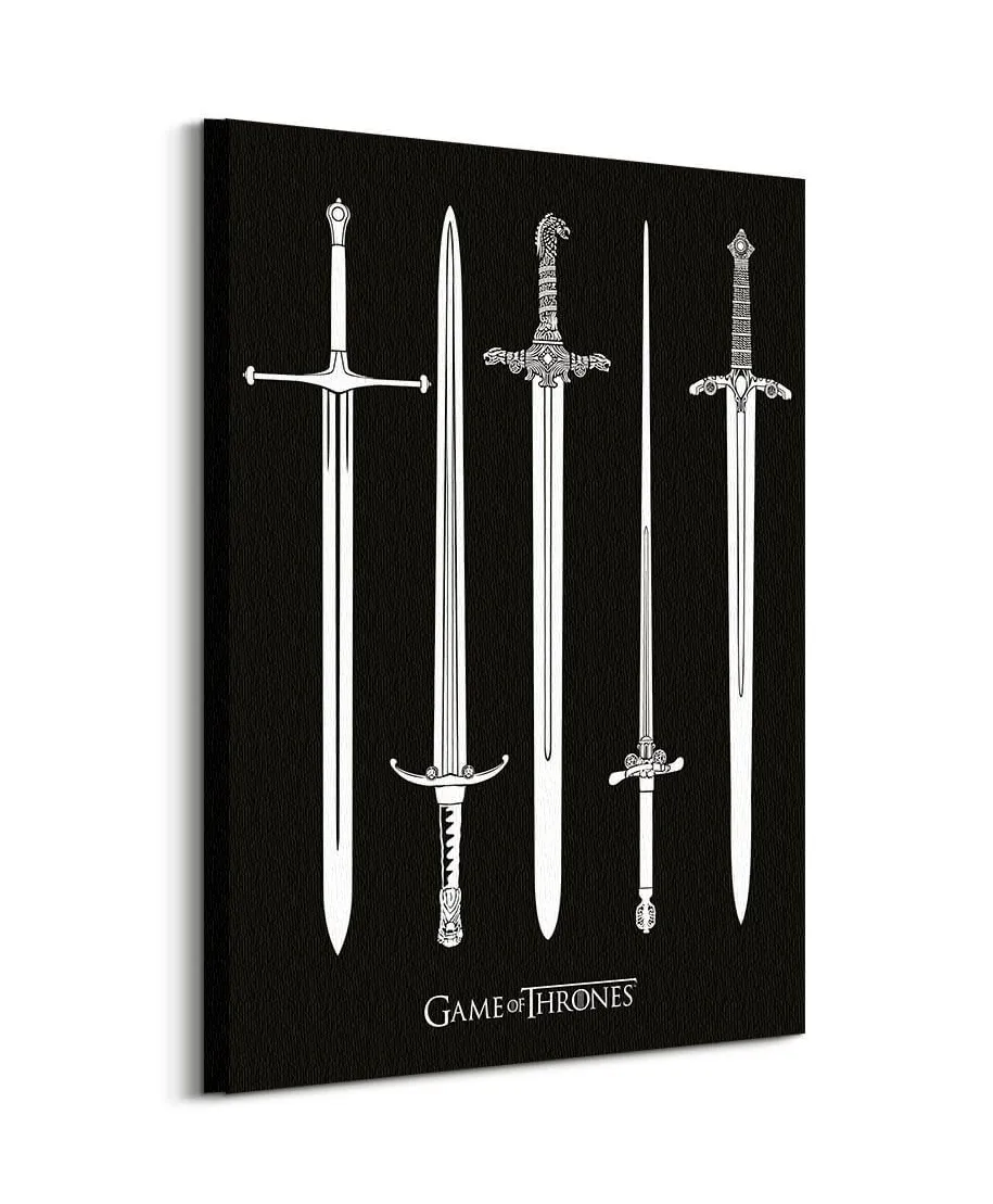 Game of Thrones Swords - obraz na płótnie