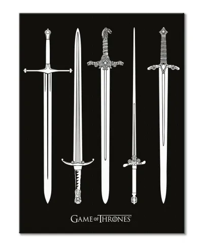 Game of Thrones Swords - obraz na płótnie
