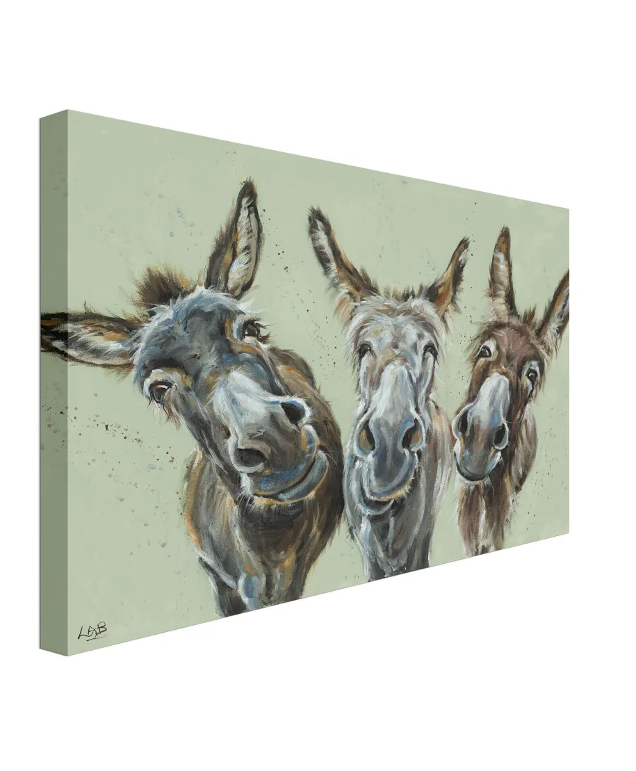 Wise Asses - obraz na płótnie