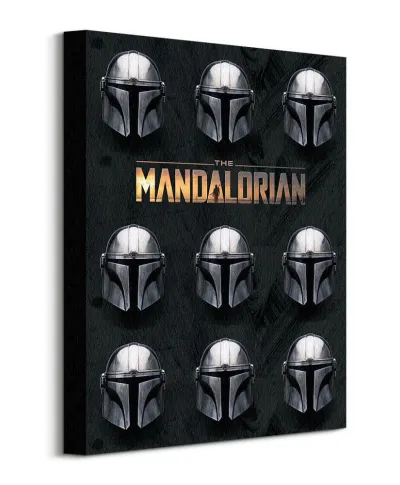 Star Wars The Mandalorian Helmets - obraz na płótnie