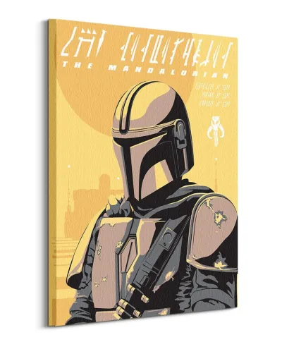 Star Wars The Mandalorian Illustration - obraz na płótnie