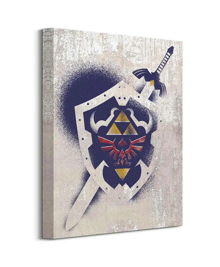 The Legend Of Zelda Hylian Shield Stencil - obraz na płótnie