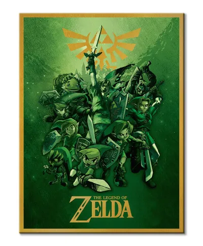 The Legend Of Zelda Link Fighting - obraz na płótnie
