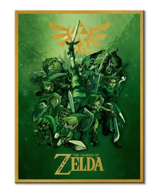 The Legend Of Zelda Link Fighting - obraz na płótnie