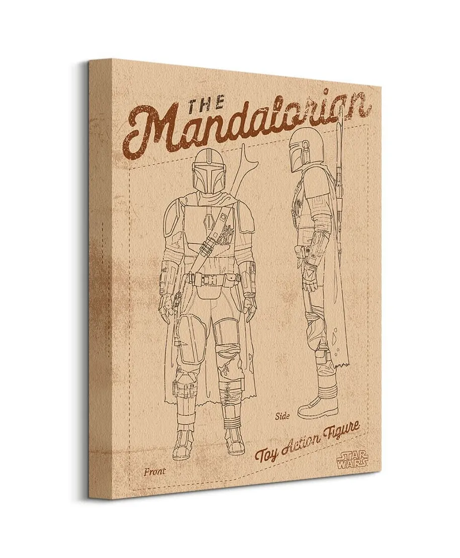 Star Wars The Mandalorian Action Figure - obraz na płótnie