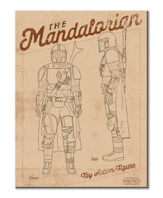 Star Wars The Mandalorian Action Figure - obraz na płótnie
