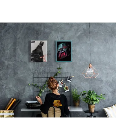 Star Wars The Mandalorian Helmet Section - obraz na płótnie