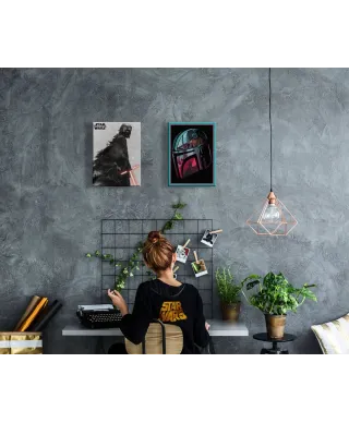 Star Wars The Mandalorian Helmet Section - obraz na płótnie