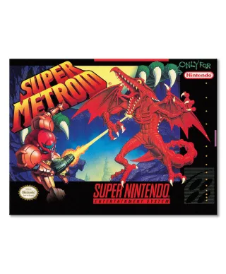 Super Nintendo Super Metroid - obraz na płótnie