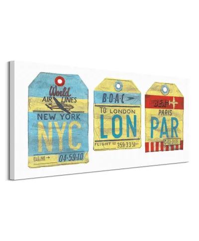 NYC LON PAR - obraz na płótnie