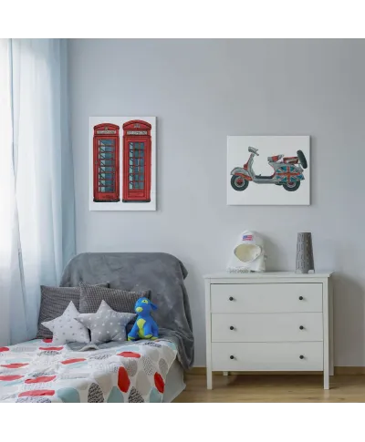 Telephone Boxes - obraz na płótnie