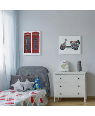 Telephone Boxes - obraz na płótnie