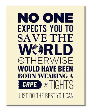 Save The World - obraz na płótnie