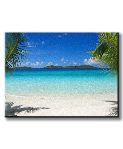 Dziewicze plaże w raju - Obraz na płótnie