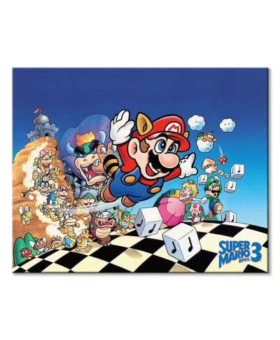 Super Mario Bros. 3 Art. - obraz na płótnie