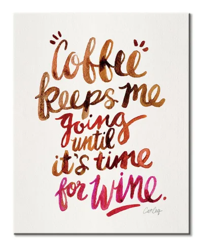 Coffee Wine - obraz na płótnie