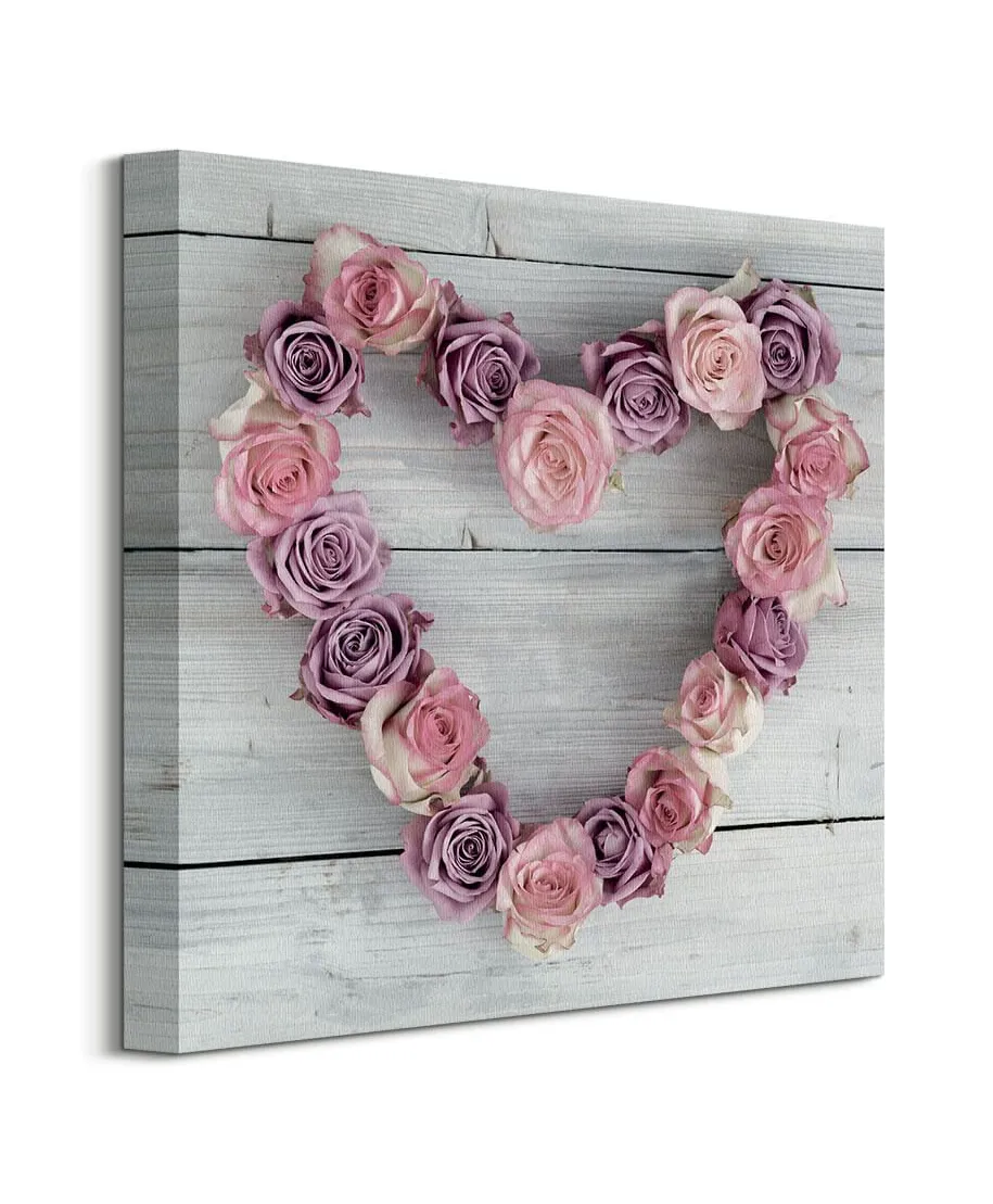 Rose Heart - obraz na płótnie