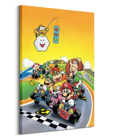 Super Mario Kart Retro - Obraz na płótnie