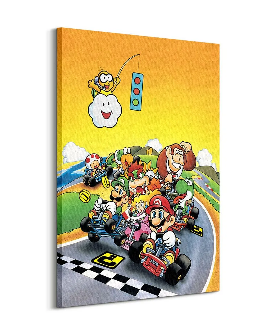 Super Mario Kart Retro - Obraz na płótnie