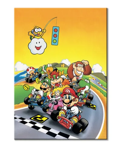 Super Mario Kart Retro - Obraz na płótnie