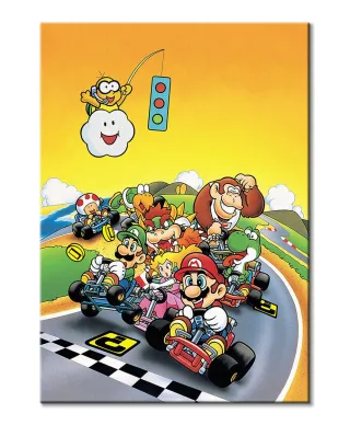 Super Mario Kart Retro - Obraz na płótnie