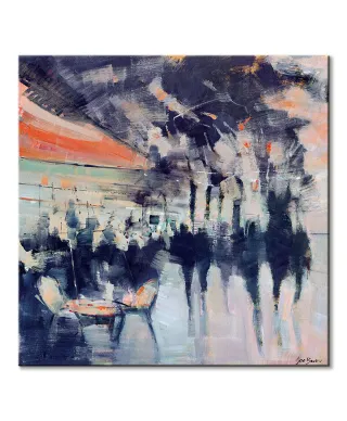 Knightsbridge Night Out - obraz na płótnie