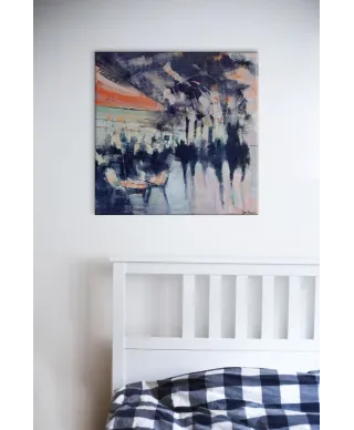 Knightsbridge Night Out - obraz na płótnie