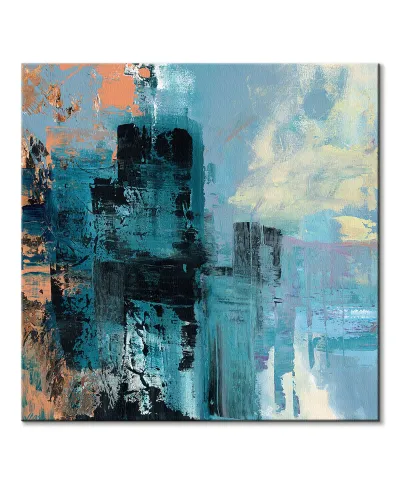 Misty City - obraz na płótnie