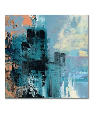 Misty City - obraz na płótnie