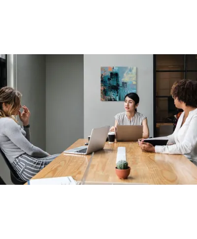 Misty City - obraz na płótnie