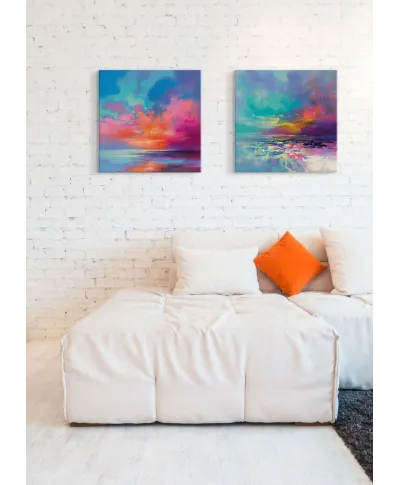 Creation of Blue 2 - obraz na płótnie