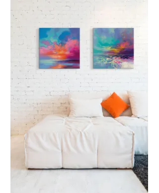 Creation of Blue 2 - obraz na płótnie