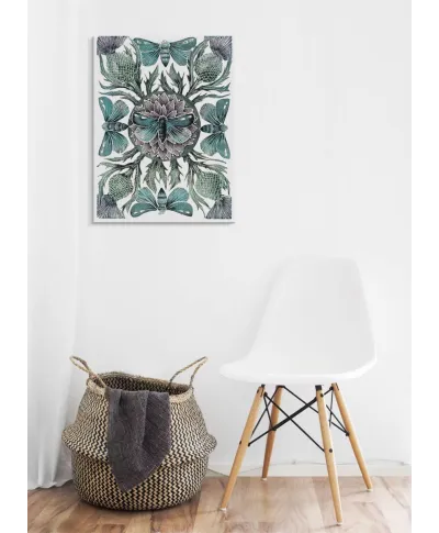 Moths Thistles - obraz na płótnie