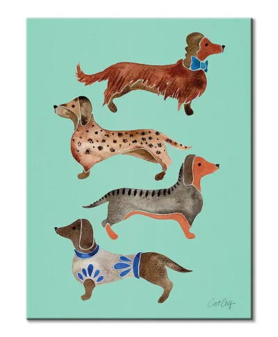 Dachshunds - obraz na płótnie