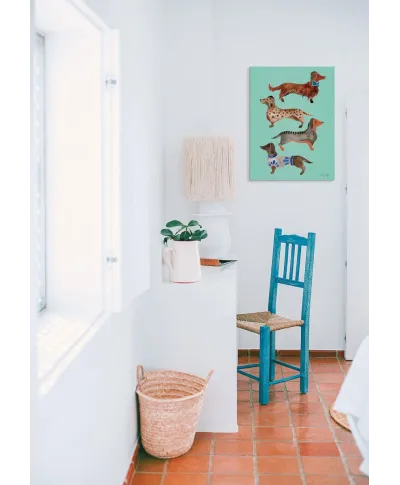 Dachshunds - obraz na płótnie