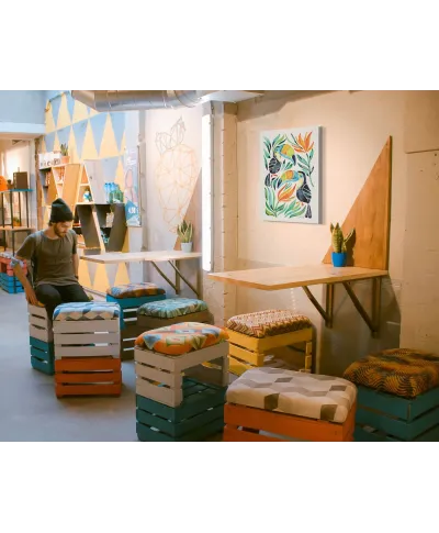 Tropical Toucans - obraz na płótnie