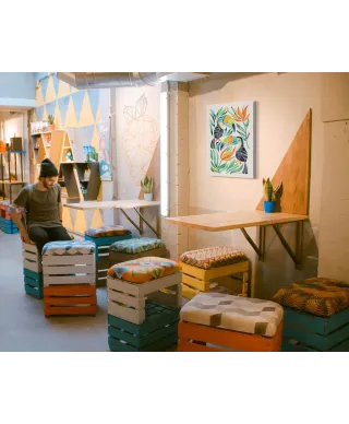 Tropical Toucans - obraz na płótnie