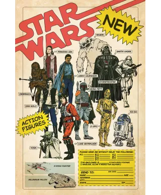 Star Wars Action Figures - plakat