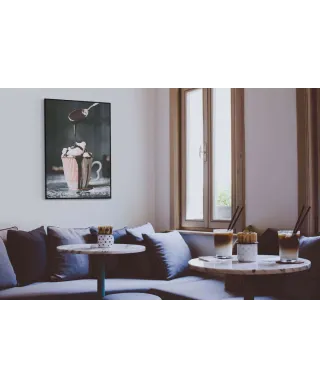 Czekoladowa kawa - plakat