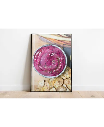 Beet Hummus - plakat