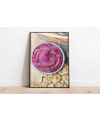 Beet Hummus - plakat