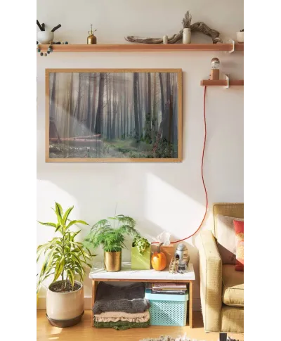 Mglisty las - plakat