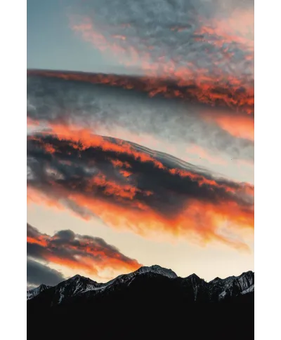 Autumnal Sky in the Alps - plakat