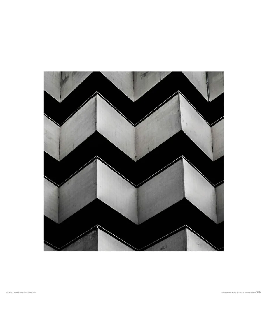 Biało-czarna fasada - reprodukcja