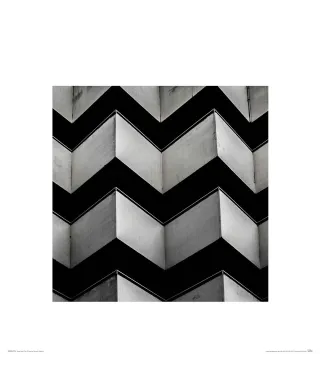 Biało-czarna fasada - reprodukcja