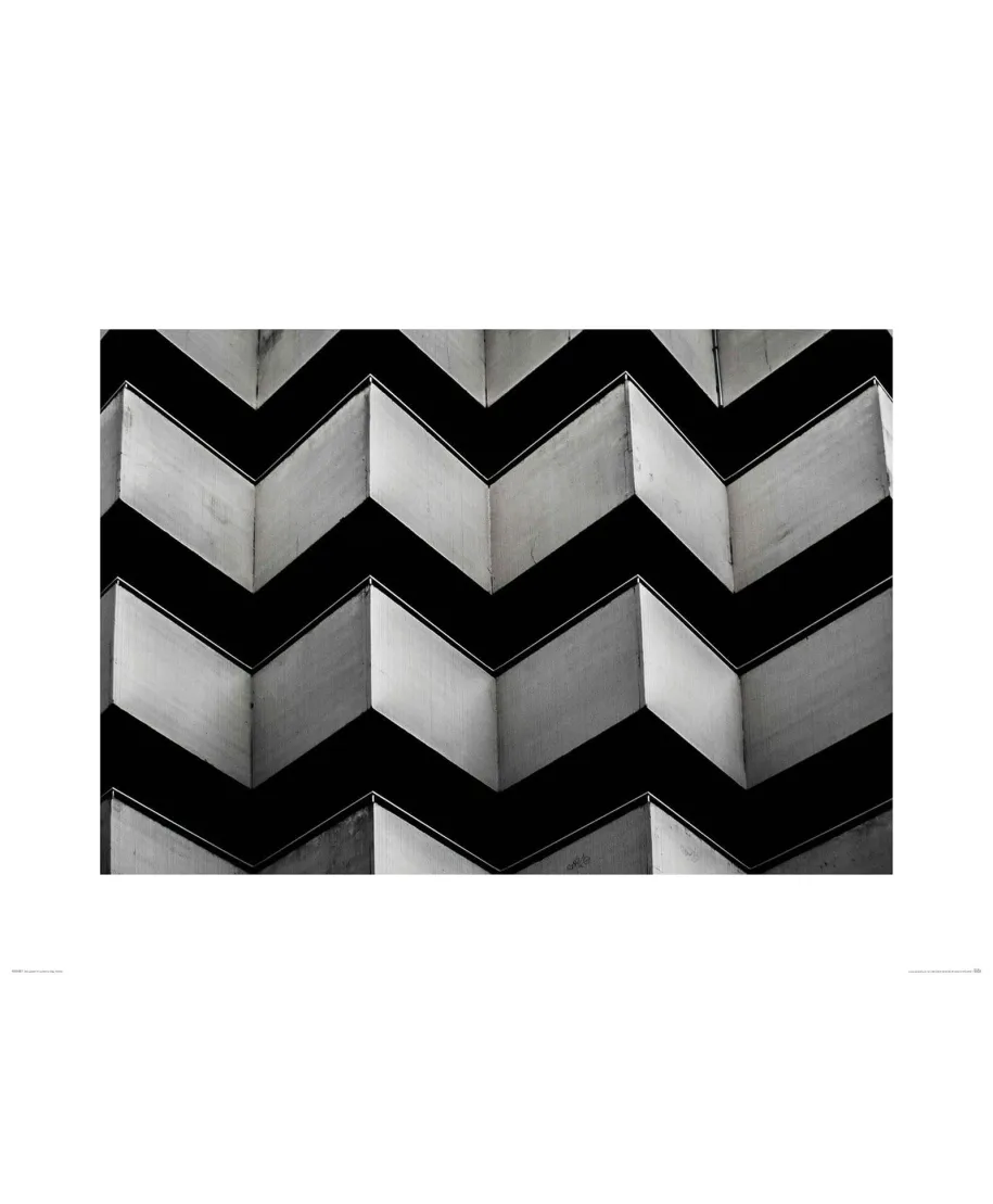 Biało-czarna fasada - reprodukcja