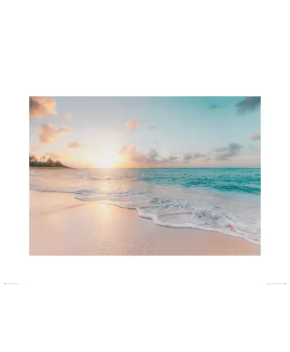 Poranek na plaży - reprodukcja