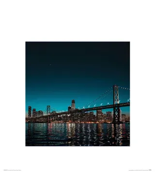 San Francisco Oakland Bay Bridge - reprodukcja