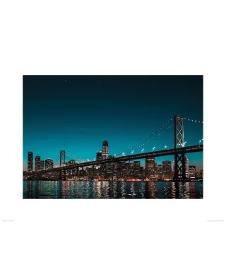 San Francisco Oakland Bay Bridge - reprodukcja