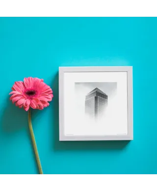 Wieżowiec we mgle - reprodukcja